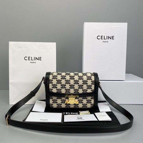 Celine New Houndstooth Arc de Triomphe box bag