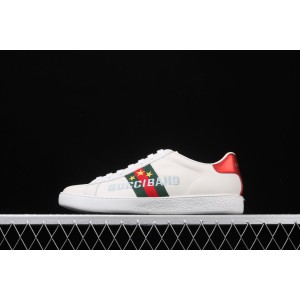 Gucci Ace Low-Top Sneaker White with Gucci Band and Stars