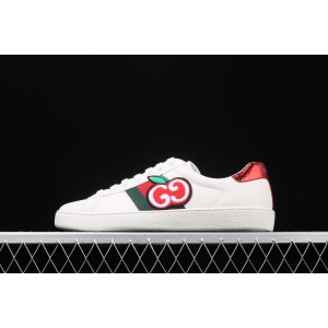 Gucci Ace Low-Top Sneaker White with GG Apple