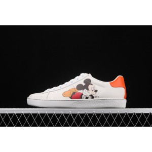 Disney x Gucci Distressed Mickey Mouse Ace Low-Top Sneaker