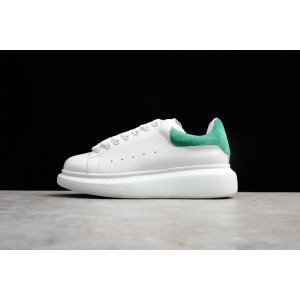 Alexander McQueen Oversized Sneaker White Green Suede
