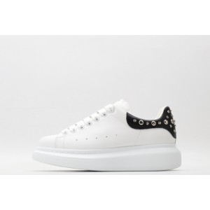 Alexander McQueen Oversized Studded Sneaker White Black