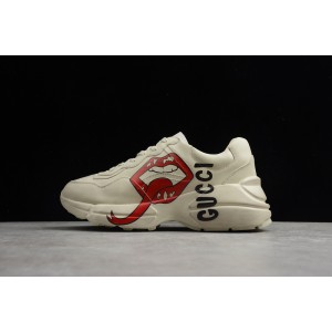 Gucci Rhyton Sneaker White with Mouth Print