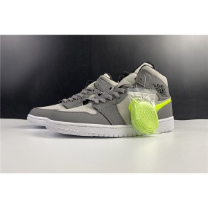 Air Jordan 1 Mid "Gunsmoke Volt" 554724-072
