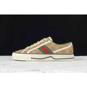 Gucci Tennis 1977 GG Low-Top Sneaker Beige