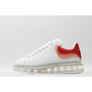 Alexander McQueen Oversized Sneaker White Red Clear Sole