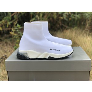 Balenciaga Speed Clear Sole Sneaker White