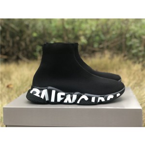 Balenciaga Graffiti Speed Sneaker Black