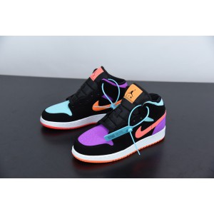 Air Jordan 1 Mid Multi-Color GS 554725-083