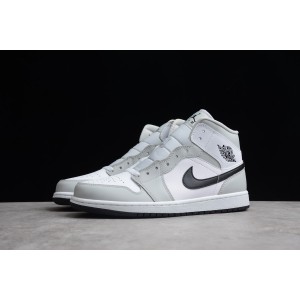 Air Jordan 1 Mid Light Smoke Grey BQ6472-015
