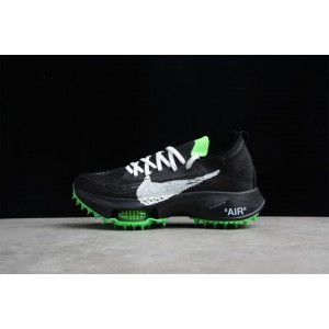 Off-White x Nike Air Zoom Tempo Next% "Black" Green CV0697-001