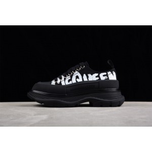 Alexander McQueen Tread Slick Lace-up Black/White