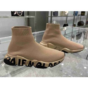 Balenciaga Graffiti Speed Sneaker Beige/Black
