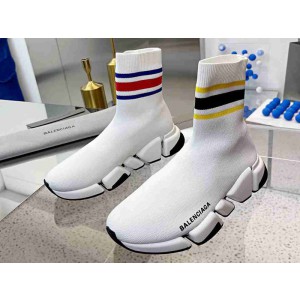 Balenciaga Speed 2.0 Sneaker White with Stripe
