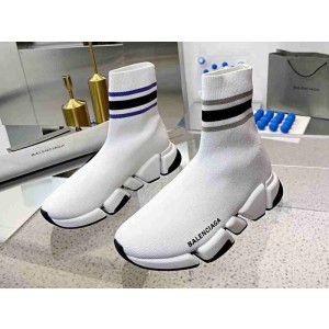Balenciaga Speed 2.0 Sneaker White with Stripe Wmns