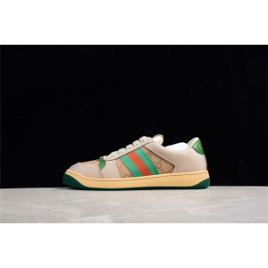 Gucci Screener Sneaker Butter with Green and Orange