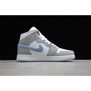 Air Jordan 1 Mid Wolf Grey Aluminum BQ6472-105