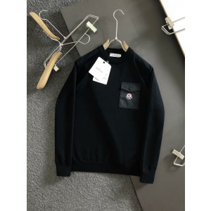 MONCLER Men's Nylon-Pocket Crew Sweater
