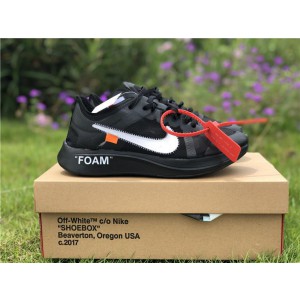 OFF-WHITE X Nike Zoom Fly Black AJ4588-001 (OW-0012)