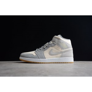 Air Jordan 1 Mid Coconut Milk Particle Grey DN4281-100