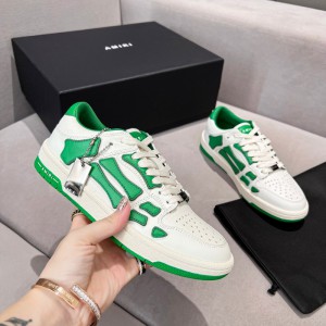 Amiri Skel Low Top Sneakers - Green - White ASNK-005