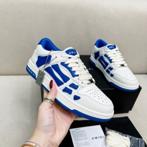Amiri Skel Low Top Sneakers - Admiral Blue - White ASNK-019