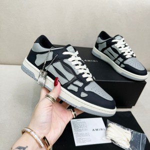 Amiri Skel Low Top Sneakers - Grey - Black ASNK-016