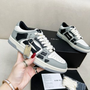 Amiri Skel Low Top Sneakers - Grey - Black - White ASNK-014