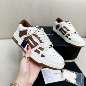 Amiri Skel Low Top Sneakers - Brown - White ASNK-020