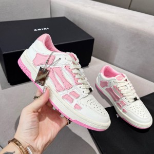 Amiri Skel Low Top Sneakers - Pink - White ASNK-010