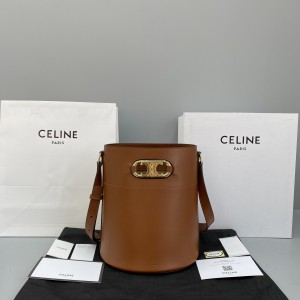 Celine full leather Arc de Triomphe bucket bag