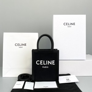Celine Mini Presbyopia cabas' new mini tote black bag