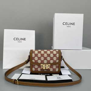 Celine Houndstooth Arc de Triomphe box bag