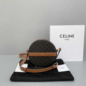 Celine new retro old flower round cake bag