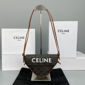 Celine Triangle Bag full leather bag