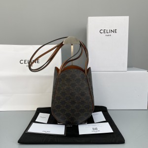 Celine Vintage Print Bucket Bag