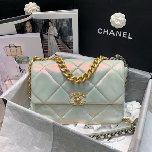 Chanel 19 Flap Bag White