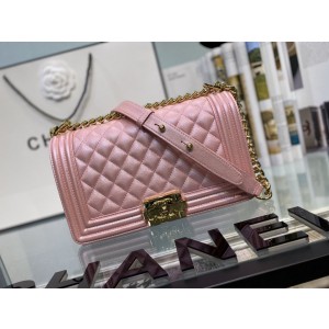 Chanel Boy Quilted Calfskin Gold-tone