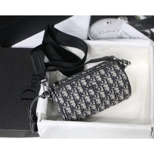 Christian Dior Roller Messenger Bag Oblique Canvas Mini