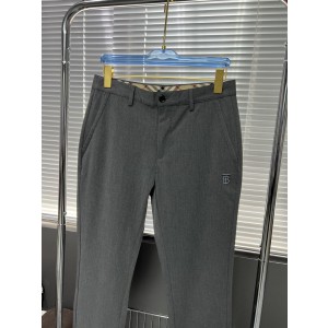 Burberry Trousers Black Grey