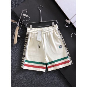 Gucci luminous knitted stitched green shorts