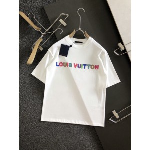 LV short sleeves short T - White/ Black