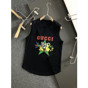 Gucci Short Sleeveless T-shirt Black