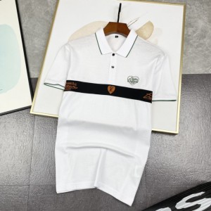 Louis Vuitton Short  POLO Sleeve T-shirts Black/White