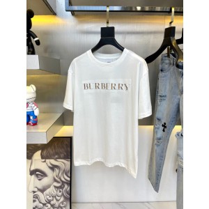 Burberry Short Sleeve T-Shirt White/Black BUR-0004
