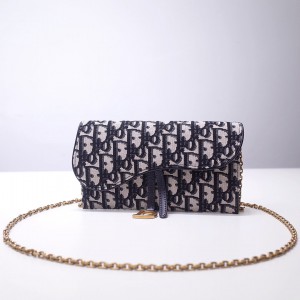 Dior Oblique Saddle Wallet