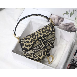 Dior Saddle Bag Beige Mizza Embroidery