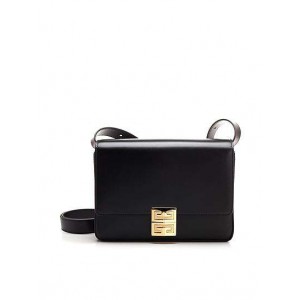 Givenchy 4G Medium Bag In Black Gold Buckle