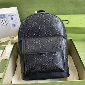 Gucci GG Embossed Backpack Black