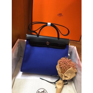 Hermes Herbag 31 Navy Blue